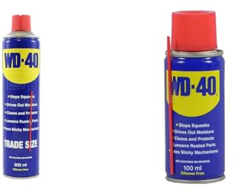 WD-40 Multi-Use Product - 600ml Can - The Ultimate Lubricant, Rust Protection, Penetrant & Multi-Use Product Original Spray Can, 100ml - Handy Can for Home and Toolbox