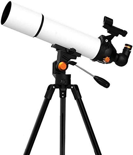 Tragbares monokulares Teleskop für Erwachsene, 500 x 80 mm, mit Stativ und Rucksack, tragbares Teleskop für Kinder und Anfänger, mit 10 mm, 23 mm Okular und 90-Grad-Aufrichtspiegel