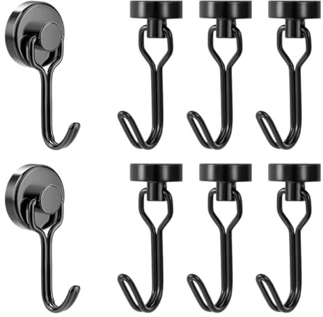 HDGSAFD 8 ganci magnetici per camion, ganci magnetici per frigorifero, ganci magnetici da cucina, ganci magnetici