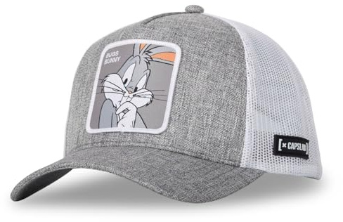 Looney Tunes-keps för män och kvinnor, Looney Tunes-truckerkeps, Färg: grå, One size