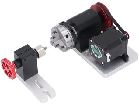 CNC Rotary Module Kit 4:1 Belt Reduction Ratio 4‑60mm Chuck 4th Axes Rotating Module for TTC450 and Most Milling Machine