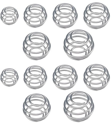 GUTERTOP 12 Stück Klein Shaker Kugel Edelstahl, Shaker Ball, Metall Frühling Blender Ball für Flasche Cup Draht Schneebesen Ball für Protein gemischte Getränke