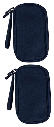 Hoement 2stücke Elektronik Zubehör Tasche Wasserdichter Organizer Für Datenkabel Powerbank U-Disk Und Kopfhörer Für Reisen Kompakt Und Leicht