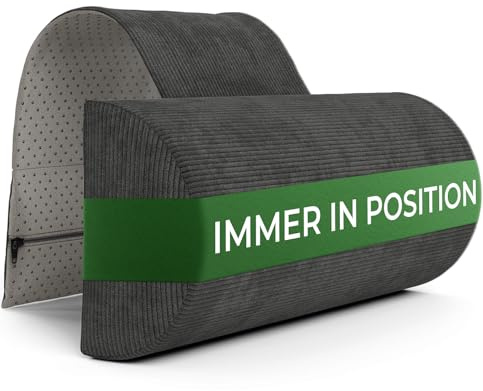 Poggiatesta per divano con contrappeso (100% spugna memory foam) - cuscino cervicale, Cuscino per il collo, Cuscino per la lettura, Cuscino per poltrona e sedia gaming, Poggiatesta auto cuscini sdraio