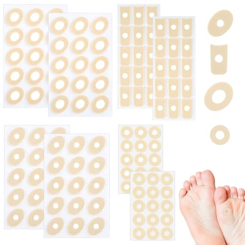 Tyqour Lot de 120 pansements autocollants pour cors - Pour la protection des pieds - Antidérapants - Contre les callosités et les ampoules