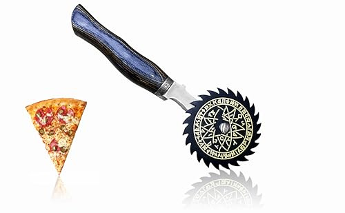 “Novahaven AI-Designed Viking Pizza Cutter – Precision Forged for Legendary Slices! Unleash the Power of Viking Craftsmanship with Cutting-Edge AI Technology – The Ultimate Tool for Elite Chefs.