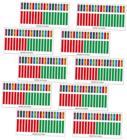 JOINPAYA 10stücke Klavieraufkleber Für Daumenklavier Notenaufkleber Für Kalimba Selbstklebende Aufkleber Für Musiklernende Kalimba-sticker Kalimba-anfängeraufkleber