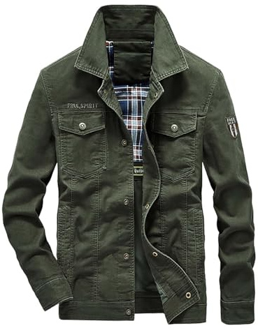 Giacchetto Jeans Uomo, Giacchetto Primaverile Uomo, Mezza Stagione Autunnale Primaverile Giubbotto Collo Alto a Zip Giacca Cerniera Lampo Tempo Libero Casual Denim Giacca In Jeans Vintage Denim Jacket
