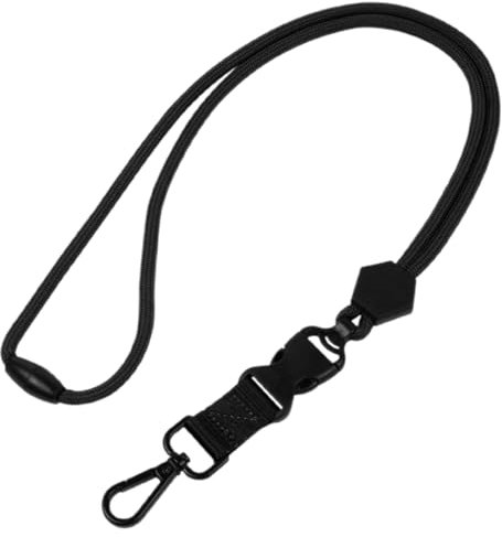 FUNOMOCYA 1stück Work Card Lanyard Mit Anti-verlust-buckle Leichtes Und Metall Für Mitarbeiter Lehrer Und Ärzte Schwarz