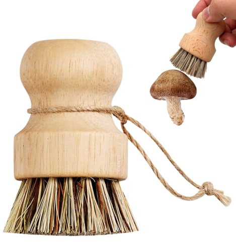 OHREN Pilzbürste, Champignonbürste, Küchenbürste, Gemüsebürste zur Reinigung von Pilzen und Gemüse