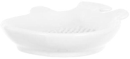 WEKADRIN Plato De Rallador De Jengibre De Cerámica Cuenco Manual Para Molienda De Ajo y Jengibre Herramienta De Cocina Portátil Para Verduras y Frutas Para Preparar Comida Para Bebés