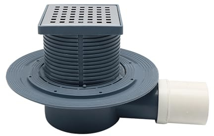 YUOIUX Siphon de douche carré de rechange pour salle de bain - Filtre de vidange pour toilettes - Facile à installer