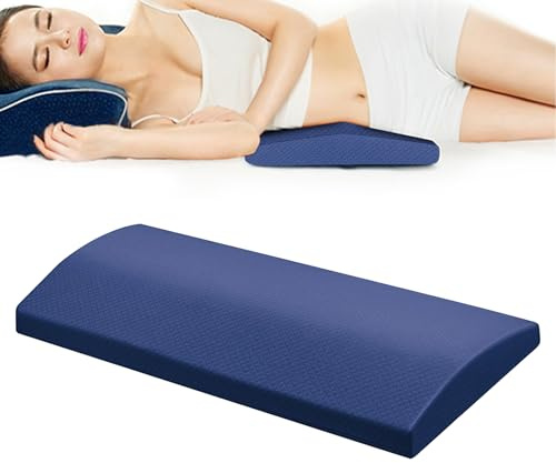 GOMETY Cojín lumbar, cojín lumbar ergonómico de espuma viscoelástica para coche, cojín lumbar, cojín lumbar para apoyo lumbar, para cama, silla, asiento de coche, silla de oficina