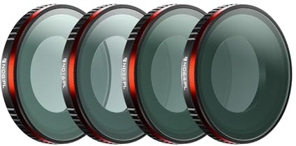 Freewell Bright Day Filter-Set für Insta360 GO Ultra | ND8/PL, ND16/PL, ND32/PL & ND64/PL Filter für Polarisation und Lichtsteuerung bei Hellen Bedingungen