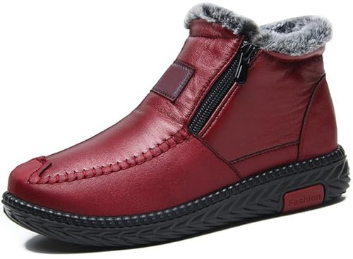 Sobzia Stivali Da Neve Donna Impermeabili Termiche Con Fodera Scarpe Da Neve Dopo Sci Invernali Calde Scarponi Doposci Imbottiti Antiscivolo Stivaletti Snow Boots Per All'Acqua Trekkin