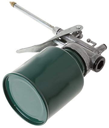 H HILABEE 250ml Universal Auto Ölkanne Ölspritzkanne mit Hochdruckpumpe und Metallpistole, Grün