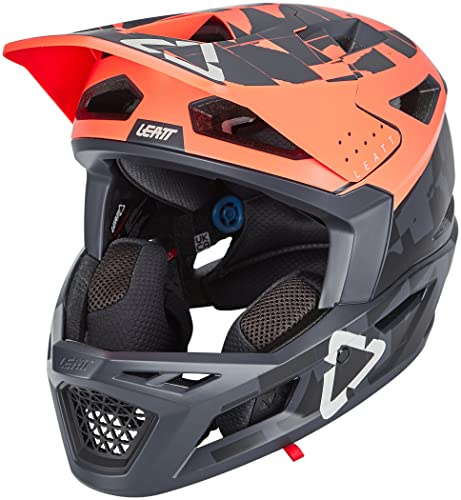 Leatt MTB Gravity 4.0 Orange/Schwarz Downhill Helm