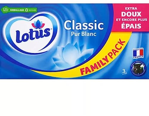 Lotus Mouchoirs classic pur blanc - La boite de 130 mouchoirs