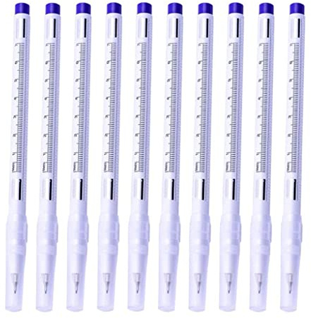 zalati Lot de 10 marqueurs pour la peau, accessoires pour sourcils, tatouage, perçage, positionnement