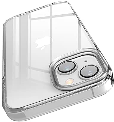 elago Cover Ibrida Trasparente per iPhone 14 (6,1) | PC + TPU, Ingiallimento Ridotto, Cristallina, Custodia Antiurto, Protezione Completa (trasparente)