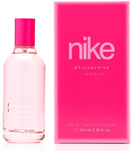 Nike - Trendy Pink 100 ml, Perfume Mujer, Colonia Trendy Pink, Perfumada y en Formato Spray, Eau de Toilette Femenina, Fresca y Juvenil, Colonia Floral y de Larga Duración
