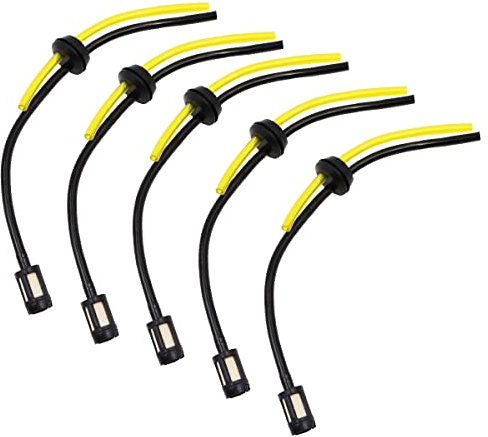 ANCLLO 5 pièces Universel Essence Carburant Durite Filtre Kit Tube d'étanchéité pour Taille-Haies débroussailleuse Tondeuse à Gazon sécateur