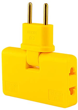 Stecker EU Konverter Drehen, Adapter Deutschland Stecker, EU Adapter,3 In 1 Drehbare Steckdosenverlängerung Verlängerungsstecker,Multi Plug Mini Slim Wireless Steckdosenadapter
