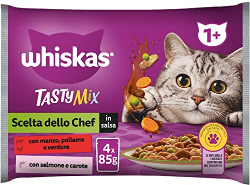 Whiskas Våt mat för katter Urval av kocken i Salsa 4x85g