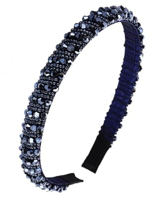 SURALIN 1PCS Haarreif für Damen mit Kristallperlen Stirnband Haarreifen