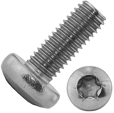 Techtanium Linsenkopfschrauben M2,5 x 10 mm mit Innensechsrund aus Edelstahl A2 (20 Stück) | Rundkopfschrauben | Linsenschrauben | DIN 7985