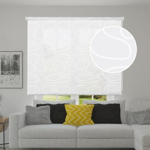 STOR Planet | Estor Enrollable Translúcido Decorativo Scene, Persianas enrollables de Interior para Ventanas y Puertas. Estores para Cocina, salón, Dormitorio | Duna, 80x250cm