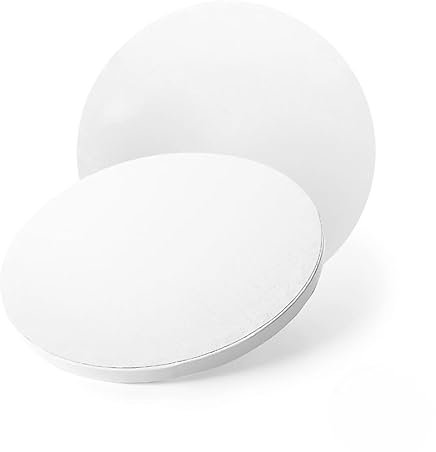GLOTOMANIA - Base para Tarta Redonda Blanca - 25 X 1,2 CM (10)