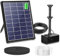 Biling Fontaine solaire 6 W pour l'extérieur, avec batterie de 3000 mAh, pompe solaire de bassin avec batterie, pompe à eau solaire, fontaine flottante pour jeu d'eau solaire, fontaine, extérieur,