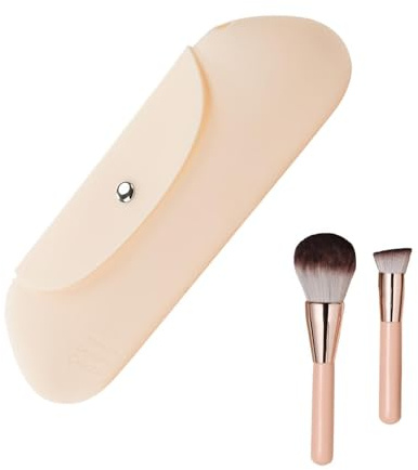 Porta pennelli per trucco da viaggio, porta pennelli per trucco in silicone