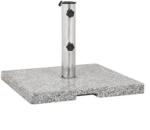 Parasol Base Stand Granite Stone Umbrella Holder Weight 25kg Heavy Duty