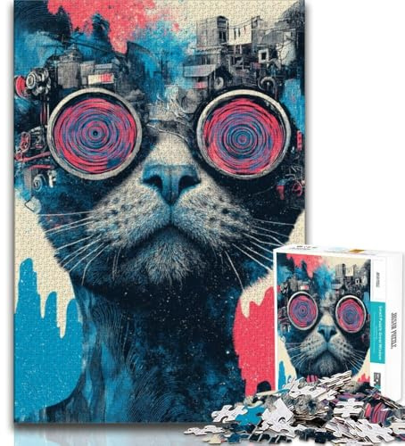 Puzzles pour Adultes 1000 Puzzles Sculpture mystérieuse, Jeu Stimulant et Jeu Familial avec Affiche Assortie et Feuille de Questions 38x26cm