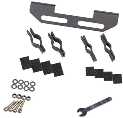 Perfeclan Support de Feu Arrière Universel pour Porte-Bagages Vélo, Adaptateur de Fixation en Acier, Compatible avec la Plupart des Porte-Bagages Arrière, Installation Faciale sans Outil