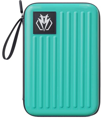 Lavishio Bolsa para 6 dardos, bolsillo para dardos y dardos, protección de material EVA, estuche profesional para 6 dardos completamente montados, azul, /, Bolsa para dardos