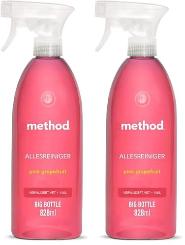 method Detergente multiuso, rimuove sporco e sporco su diverse superfici, profumo di pompelmo, pulizia accurata, 1 x 828 ml (Confezione da 2)