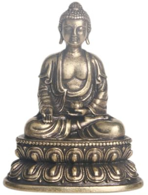 IMUSINICE Buddha oder Tischdekoration Retro als Messing Statue Kreative mit Goldener Farbe Geeignet als Geschenk Tempeldekoration für Buddhisten