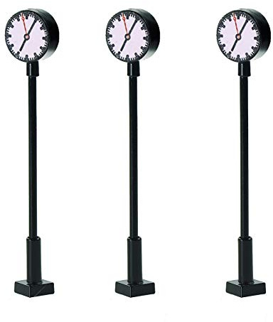 Evemodel 3 STK. Modell Uhren Lampen spur N Gittermastleuchte Layout LQS62N Neu