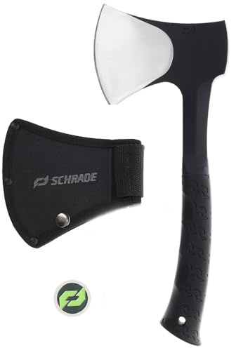 Schrade Delta Class Bedrock Camp Axe with 3Cr13 Stainless Steel Head for Outdoor Survival