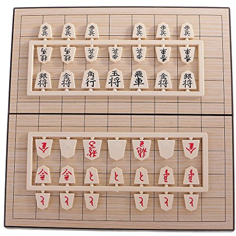 Inzopo Jeu d'Echecs Japonais/Shogi Magnétique Pliable Jouet de Société Voyage pour Enfants