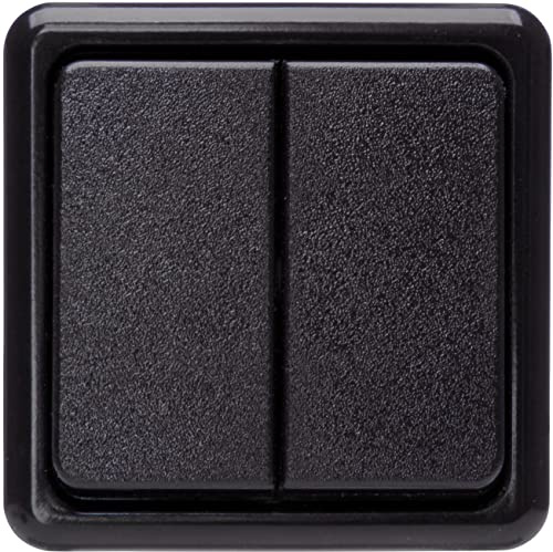 KOPP 513505005 - Programa de montaje en superficie, color negro, interruptor de serie, 10 A, 250 V