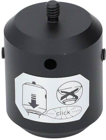 Adaptador de Poste de Prisma Adaptador de Desconexión Rápida de 5/8 a 11 a 1/4 de Pulgada para Montar Postes Topográficos GPS, Prismas Retro y Sistemas de Objetivos