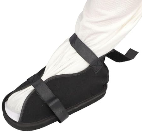 Scarpa per gesso post-operatorio, scarpa da passeggio con punta aperta traspirante, scarponi da passeggio per recupero fratture per piede fratturato, distorsioni - Piede sinistro o destro,S