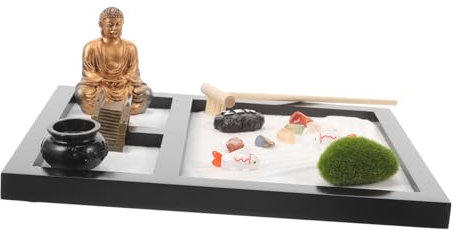 Veemoon Meditation Sand Garten Box Micro Landschaft Zen Garten Kit Für Schreibtisch Yoga
