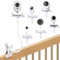 OFFCUP Soporte Camara Vigilancia Bebe, Universal Flexible Soporte para Cámara y Ajustable con Tornillo 1/4, Soporte para Monitor para Bebés para Cuna Mesa Habitación (Clip)