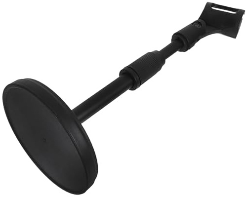 SWETRACE Soporte de Micrófono de Mesa Ajustable con Clip Plástico Resistente para Escritorio Compacto, Soporte Estable para Micrófono de Condensador en Streaming y Conferencias