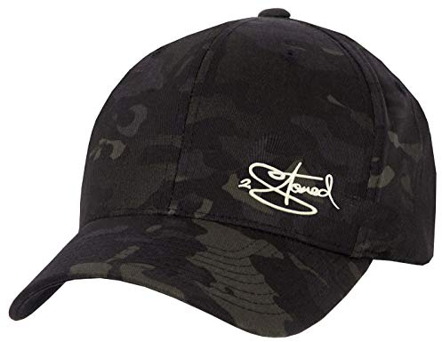 2Stoned Flexfit Baseball Cap Multicam Black Camo mit Stick Größe L/XL (58 cm - 60 cm) für Damen und Herren
